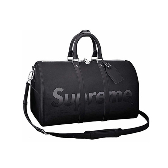 슈프림 X 루이비통 키폴 Keepall 45 블랙