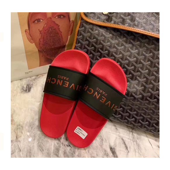 지방시 19SS 로고 슬라이드 샌들 레드