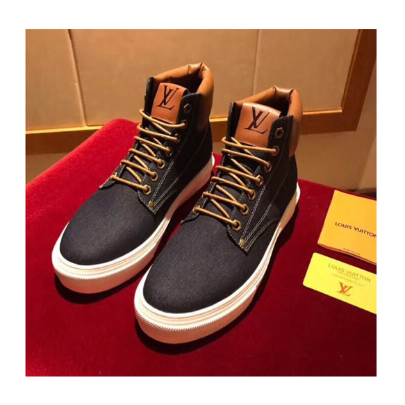 루이비통 데님 하이탑 boot 진청
