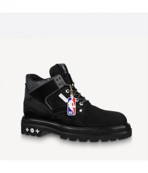 루이비통 X NBA 오베르캄프 앵클 부츠 블랙