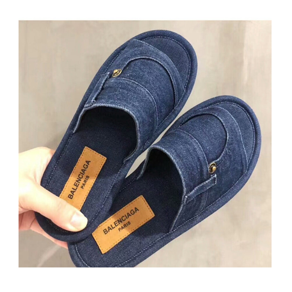 발렌시아가 데님 샌들