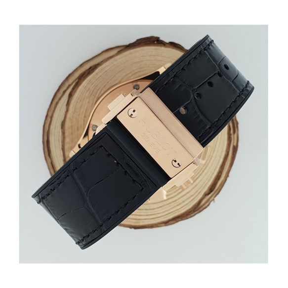 위블로 클래식퓨전 더블크로노 금장 우레탄 44mm