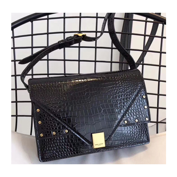 세인트로랑 MARGAUX satchel in embossed shiny leather 578056DND0W1000