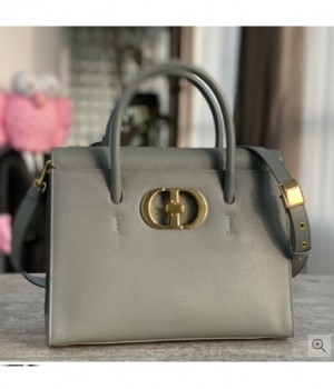 DIOR 디올 2021 여성용 생토노레 카바백/토트 숄더백,30cm,25cm,그레이