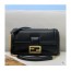 Fendi 펜디 2021 여성용 레더 바게트 숄더백,27cm,FENB0630,블랙
