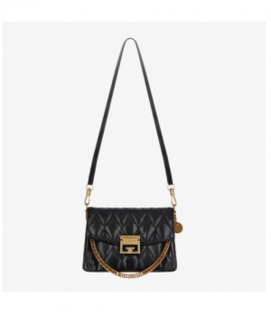 GIVENCHY 지방시 다이아몬드 퀄팅 가죽 스몰 GV3 백 BB501CB08Z-001