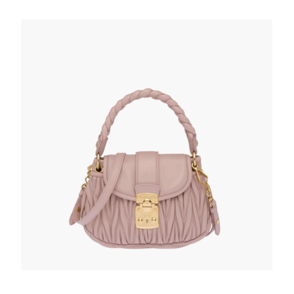 MIU MIU 미우미우 코퍼 마테라쎄 가죽 핸드백 4color