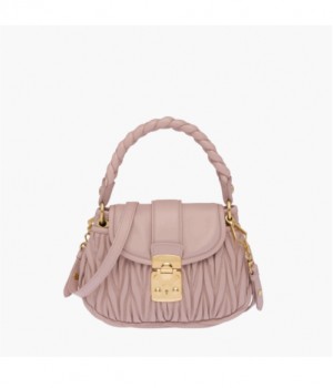 MIU MIU 미우미우 코퍼 마테라쎄 가죽 핸드백 4color